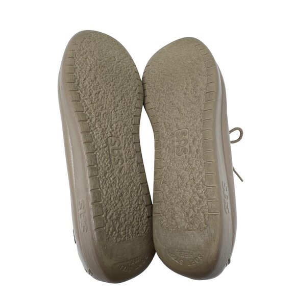 SAS Womens Leather Comfort Lace-Up Loafers Taupe Size 10M - Picture 12 of 14